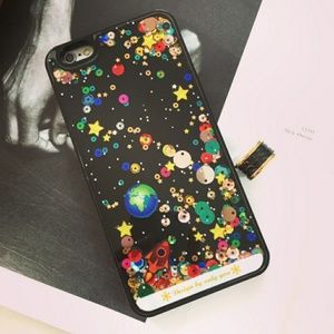 iPhone 6 Plus❤️️glitter liquid planet phone case